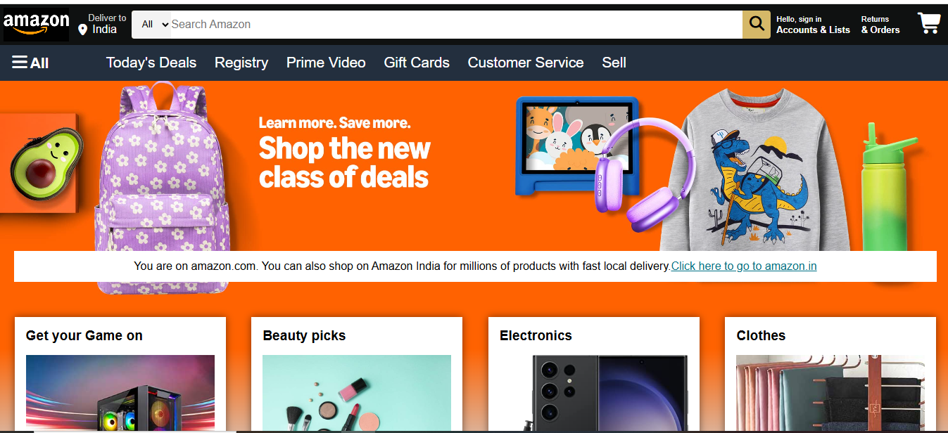 Amazon Clone Screenshot