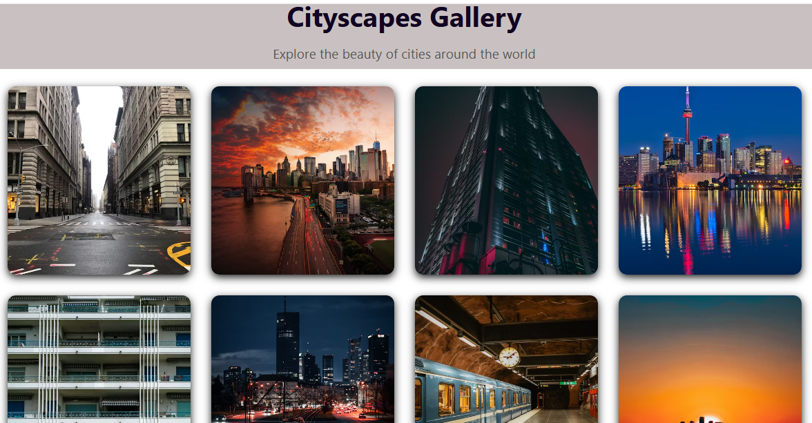 Cityscapes Gallery Screenshot