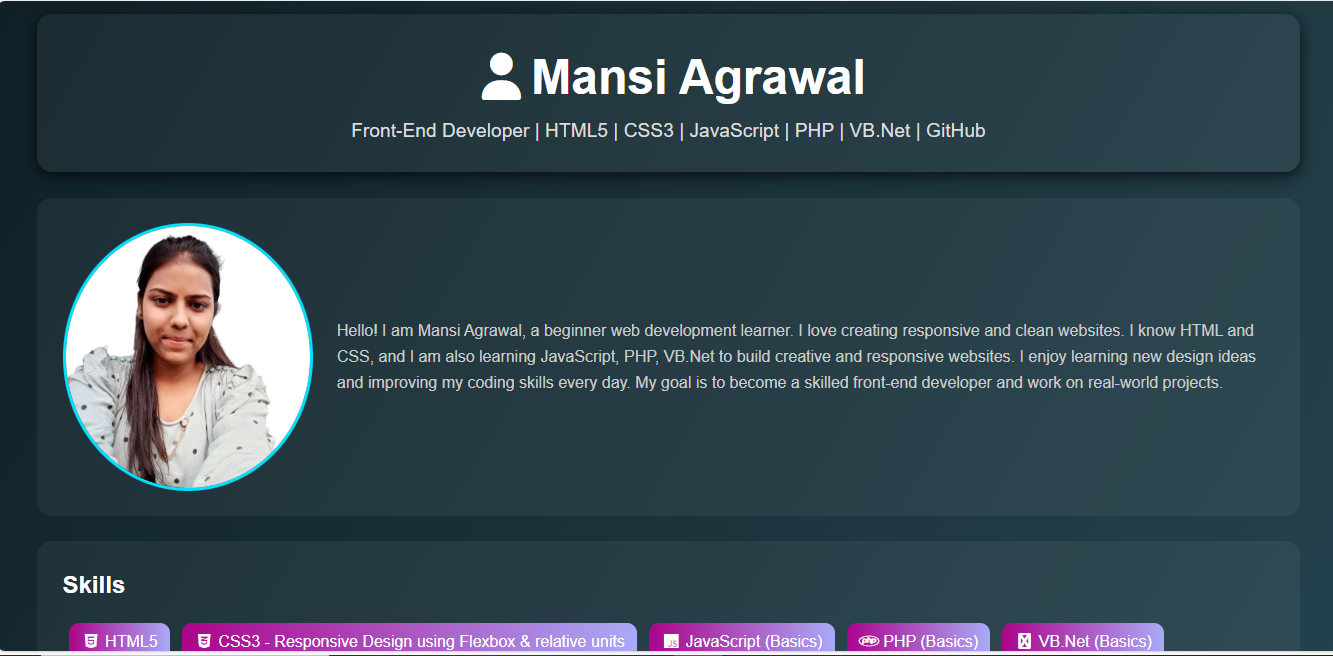 Portfolio Screenshot